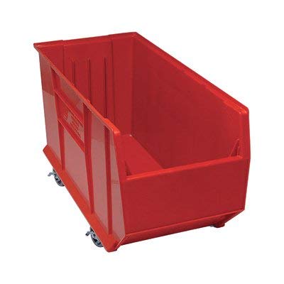 Quantum QUS994MOB Plastic Storage Stacking Hulk Container, 36-Inch by 16-Inch by 20-Inch, Red, Case of 1