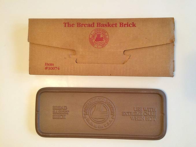 Longaberger Pottery Bread Basket Brick
