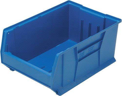Quantum QUS954 Plastic Storage Stacking Hulk Container, 24-Inch by 16-Inch by 11-Inch, Blue, Case of 1