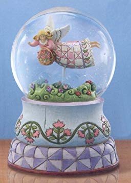 Angel W/Flower Basket Waterball