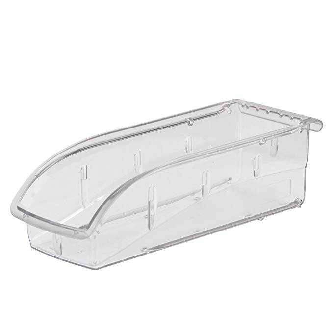 Akro-Mils 305A5 Insight Ultra-Clear Plastic Hanging and Stacking Storage Bin, 10-7/8-Inch Long by 4-1/8-Inch Wide by 3-1/4-Inch Wide, Case of 12