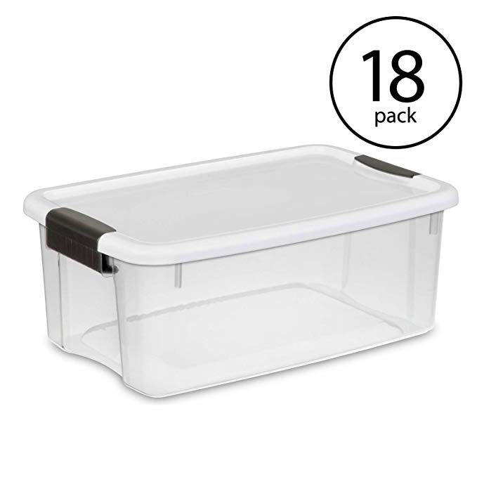 STERILITE 18-Quart Ultra Storage Box, 18-Pack