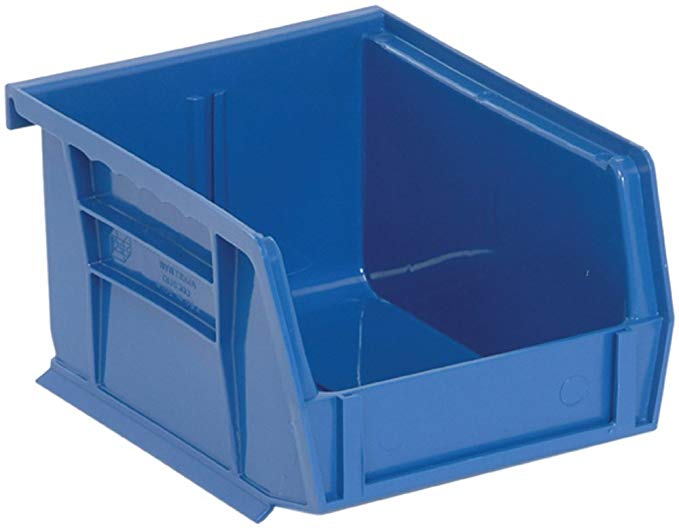 Quantum QUS200 Plastic Storage Stacking Ultra Bin, 5-Inch by 4-Inch by 3-Inch, Blue, Case of 24