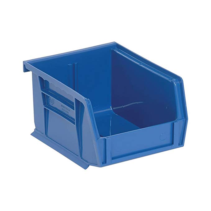 Quantum QUS210 Plastic Storage Stacking Ultra Bin, 5-Inch by 4-Inch by 3-Inch, Blue, Case of 24