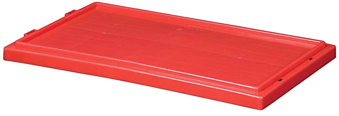 Akro-Mils 35241 Lid for 35240 Plastic Nest and Stack Tote, Red, Case of 3
